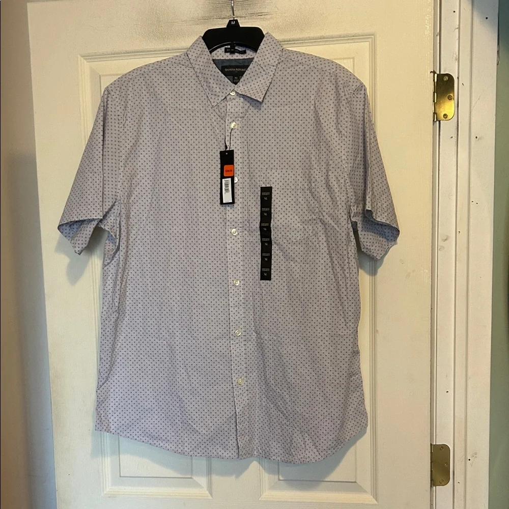 Banana Republic Short Sleeve Button Down Shirt Size XL Standard Fit